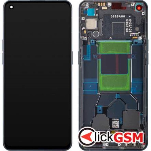 Piesa Display Original Cu Touchscreen Si Rama Negru Oppo Reno6 5g 2y5r