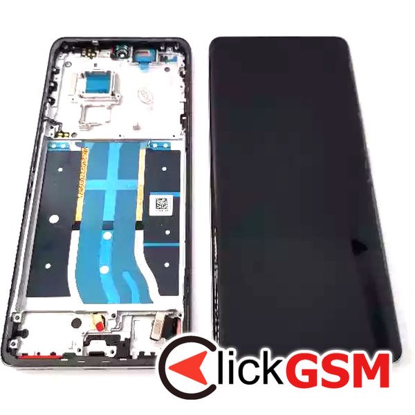 Piesa Piesa Display Original Cu Touchscreen Si Rama Negru Realme 12 Pro 5g 151s