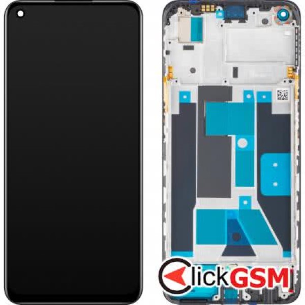 Piesa Display Original Cu Touchscreen Si Rama Negru Realme 9 2xim