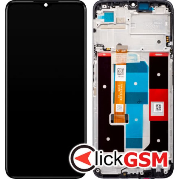 Piesa Display Original Cu Touchscreen Si Rama Negru Realme C35 1q7e