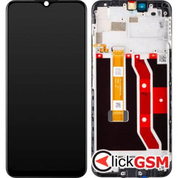 Piesa Display Original Cu Touchscreen Si Rama Negru Realme Narzo 30a 2xgt