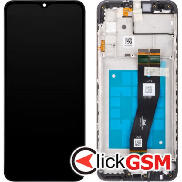 Piesa Display Original Cu Touchscreen Si Rama Negru Samsung Galaxy A02s Kgp