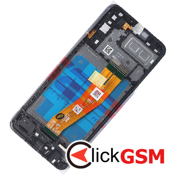 Piesa Display Original Cu Touchscreen Si Rama Negru Samsung Galaxy A04e 4kwd