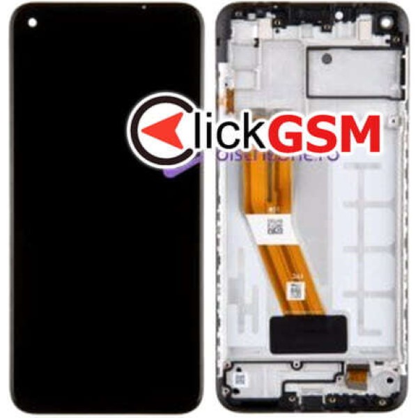 Piesa Display Original Cu Touchscreen Si Rama Negru Samsung Galaxy A11 Pyu