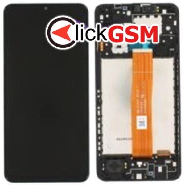 Piesa Display Original Cu Touchscreen Si Rama Negru Samsung Galaxy A12 Q1i