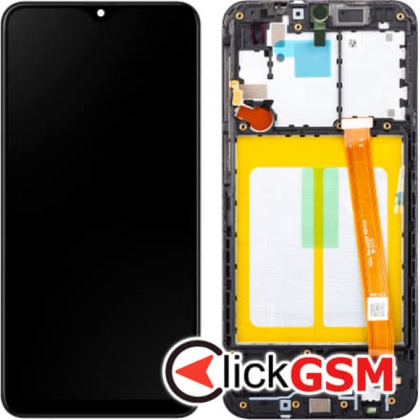 Piesa Display Original Cu Touchscreen Si Rama Negru Samsung Galaxy A20e Bcp