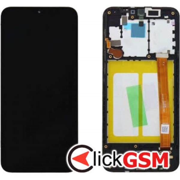 Piesa Piesa Display Original Cu Touchscreen Si Rama Negru Samsung Galaxy A20s U8h