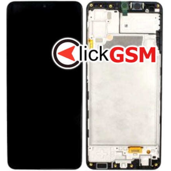 Piesa Display Original Cu Touchscreen Si Rama Negru Samsung Galaxy A22 Pvn