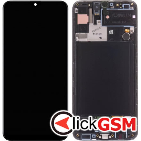 Piesa Display Original Cu Touchscreen Si Rama Negru Samsung Galaxy A30s Dko