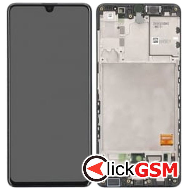 Piesa Piesa Display Original Cu Touchscreen Si Rama Negru Samsung Galaxy A41 2dl4