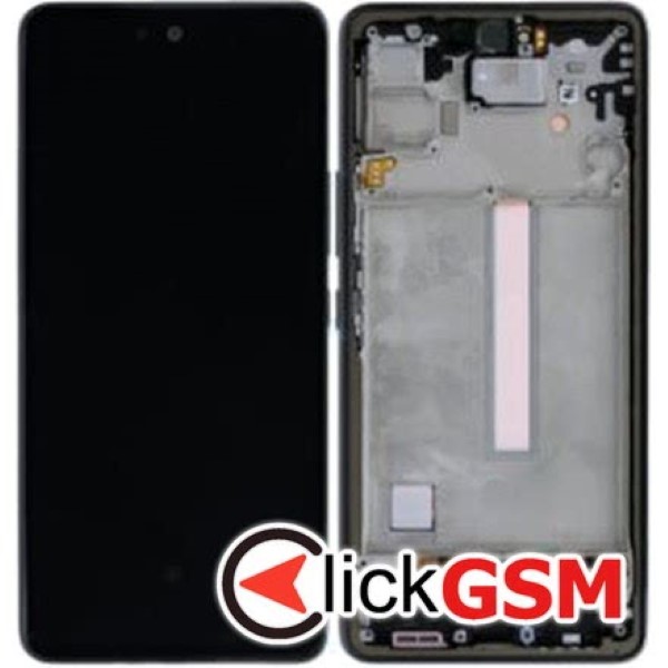 Piesa Display Original Cu Touchscreen Si Rama Negru Samsung Galaxy A53 5g 1m4a