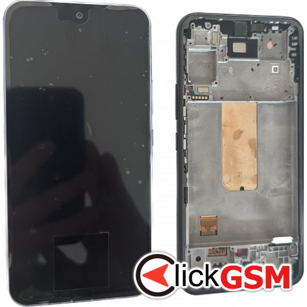 Piesa Display Original Cu Touchscreen Si Rama Negru Samsung Galaxy A54 5g 2dlr