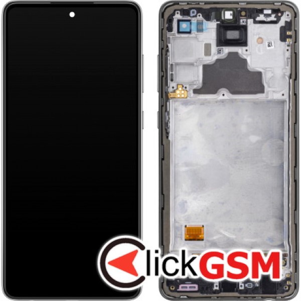 Piesa Display Original Cu Touchscreen Si Rama Negru Samsung Galaxy A72 U0n