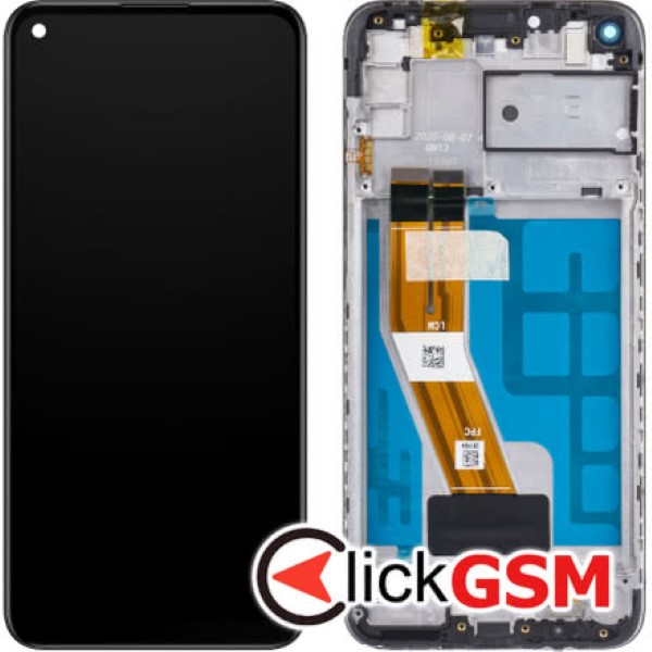 Piesa Display Original Cu Touchscreen Si Rama Negru Samsung Galaxy M11 Cy9