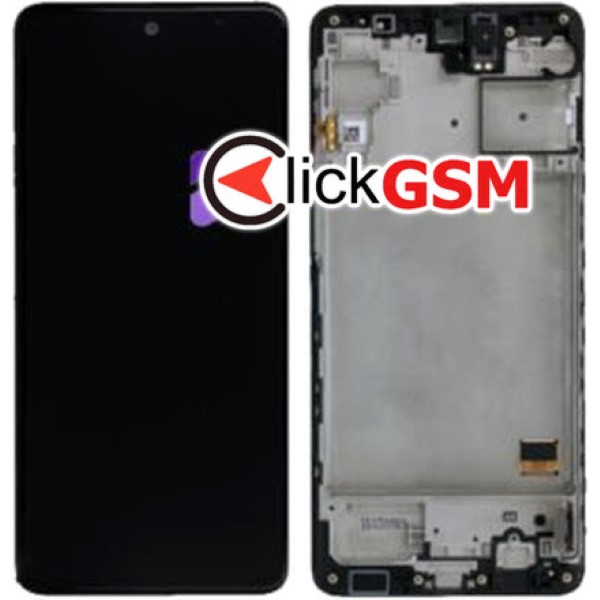 Piesa Display Original Cu Touchscreen Si Rama Negru Samsung Galaxy M31s 1a4z