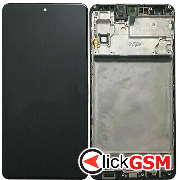 Piesa Display Original Cu Touchscreen Si Rama Negru Samsung Galaxy M51 2dm6