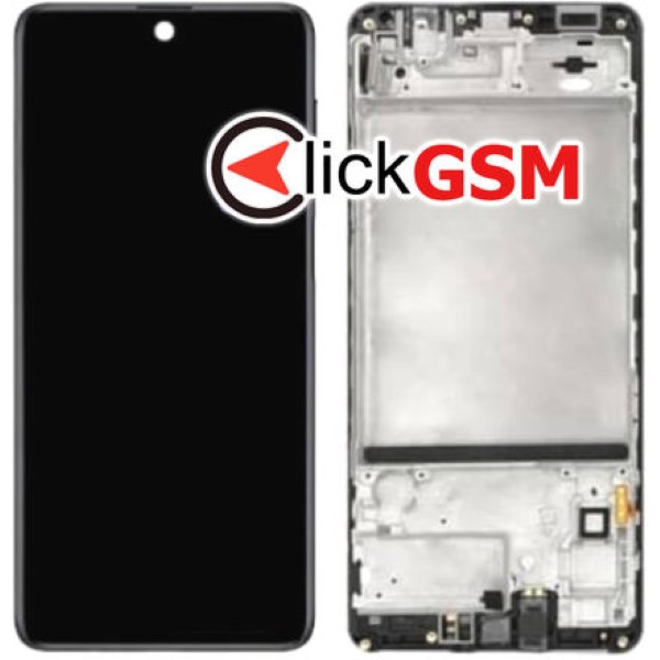 Piesa Display Original Cu Touchscreen Si Rama Negru Samsung Galaxy M51 Py4