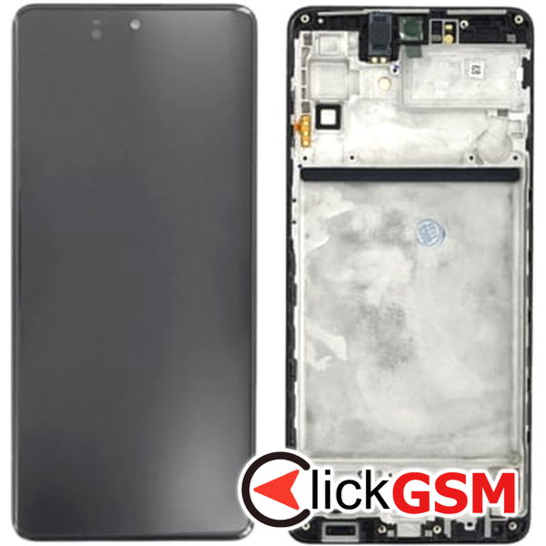 Piesa Piesa Display Original Cu Touchscreen Si Rama Negru Samsung Galaxy M52 5g 2dlv