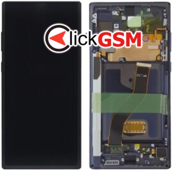 Piesa Display Original Cu Touchscreen Si Rama Negru Samsung Galaxy Note10.plus 1jlu