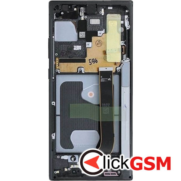 Piesa Display Original Cu Touchscreen Si Rama Negru Samsung Galaxy Note20 Ultra 407p