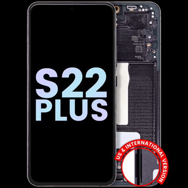 Samsung Galaxy S22+ · OLED Assembly With Frame For Samsung Galaxy S22 Plus 5G (Service Pack) (Phantom Black)