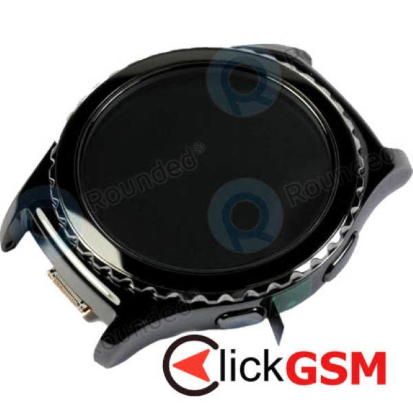 Piesa Display Original Cu Touchscreen Si Rama Negru Samsung Galaxy Watch S2 Classic W2b