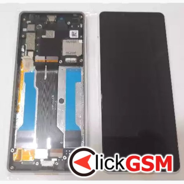 Piesa Display Original Cu Touchscreen Si Rama Negru Sony Xperia 10 Iii 3dos