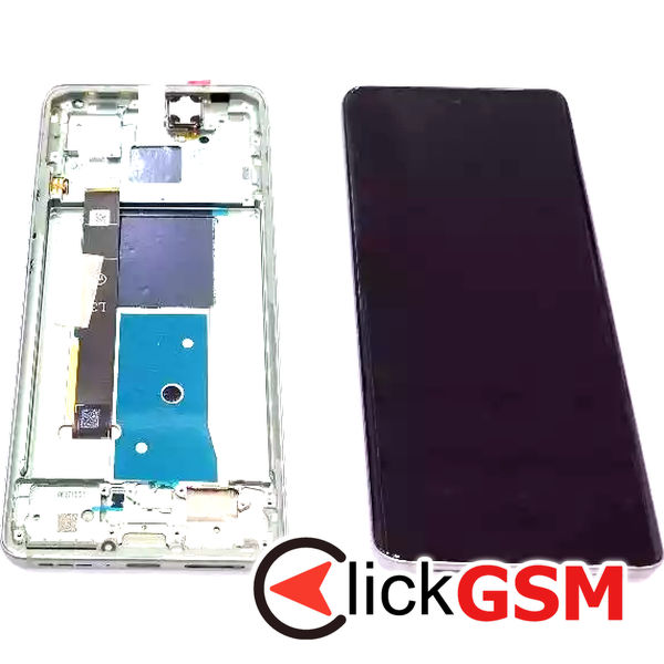 Piesa Display Original Cu Touchscreen Si Rama Negru Verde Motorola Edge 40 4280