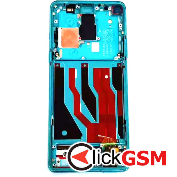 Piesa Display Original Cu Touchscreen Si Rama Negru Verde Oneplus 8 24sh