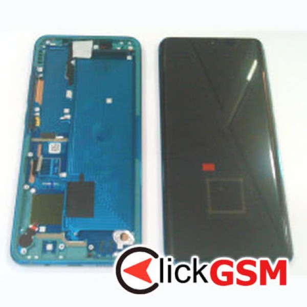 Piesa Display Original Cu Touchscreen Si Rama Negru Verde Xiaomi Mi Note 10 38ry