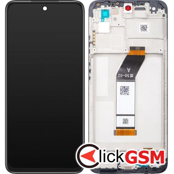 Piesa Display Original Cu Touchscreen Si Rama Negru Xiaomi Redmi 10 2gqh