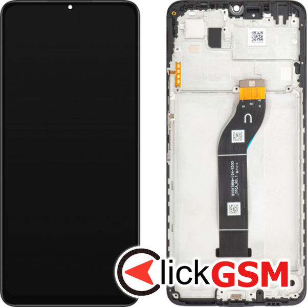 Piesa Display Original Cu Touchscreen Si Rama Negru Xiaomi Redmi 13c 5g A6