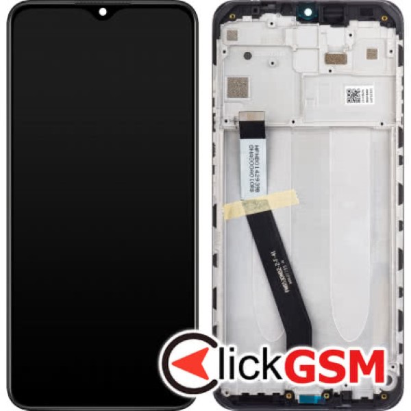 Piesa Piesa Display Original Cu Touchscreen Si Rama Negru Xiaomi Redmi 9 4q28