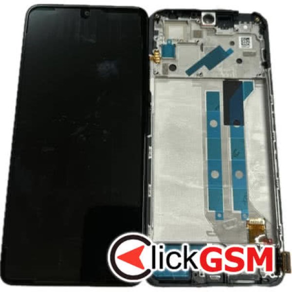 Piesa Display Original Cu Touchscreen Si Rama Negru Xiaomi Redmi Note 12 Pro 43je