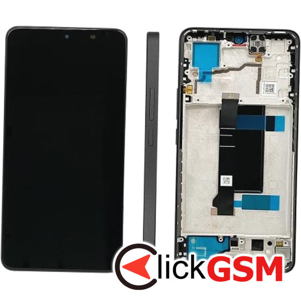 Piesa Display Original Cu Touchscreen Si Rama Negru Xiaomi Redmi Note 13 Pro 4pyc