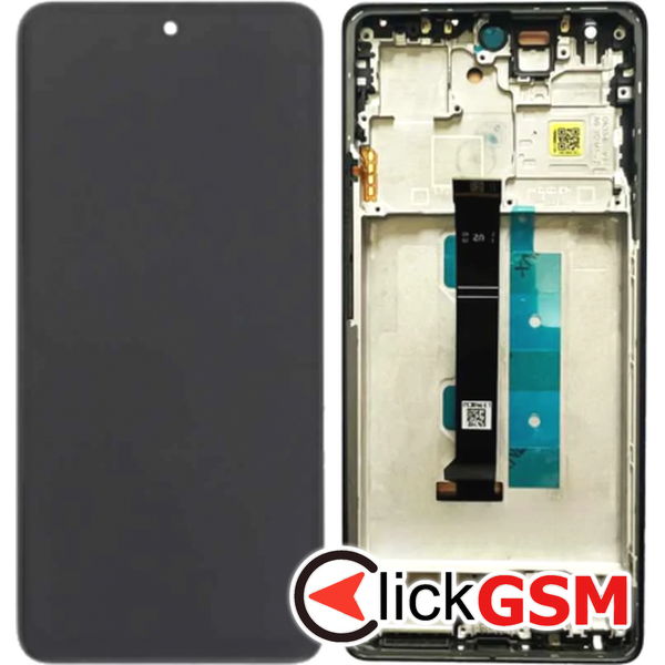 Piesa Display Original Cu Touchscreen Si Rama Negru Xiaomi Redmi Note 13 Pro Bi