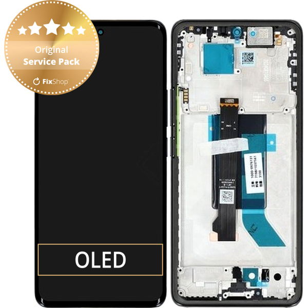 Xiaomi Redmi Note 14 Pro 5G · Xiaomi Redmi Note 14 Pro 5G 24090RA29G - Ecran LCD + Sticla Tactila + Rama (Midnight Black) - 56002300O1600 Genuine Service Pack