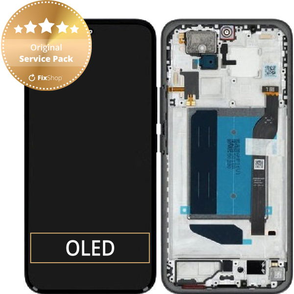 Xiaomi Redmi Note 15 Pro+ 5G · Ecran pentru Xiaomi Redmi Note 15 Pro+ 5G, Midnight Black, Sticla tactila cu rama, 5600260P16U00, Genuine Service Pack