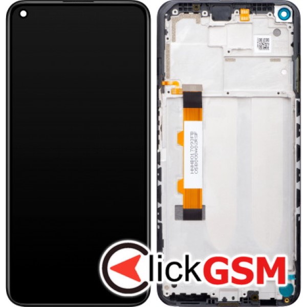 Piesa Display Original Cu Touchscreen Si Rama Negru Xiaomi Redmi Note 9t 1875