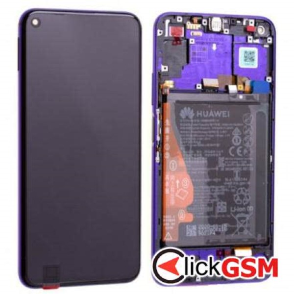 Piesa Display Original Cu Touchscreen Si Rama Purple Huawei Nova 5t 3kbj