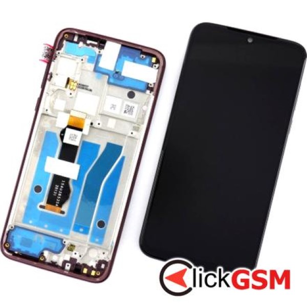 Piesa Display Original Cu Touchscreen Si Rama Rosu Motorola Moto G8 Plus 3aqr