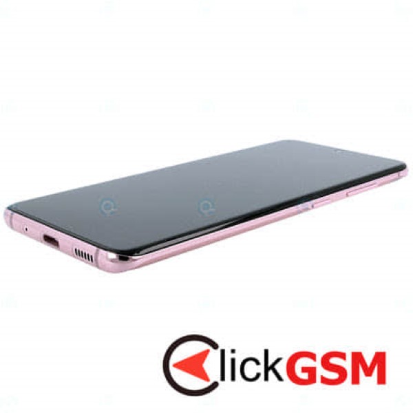 Piesa Display Original Cu Touchscreen Si Rama Roz Samsung Galaxy S20 Nso