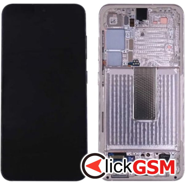 Piesa Display Original Cu Touchscreen Si Rama Roz Samsung Galaxy S23 2do8