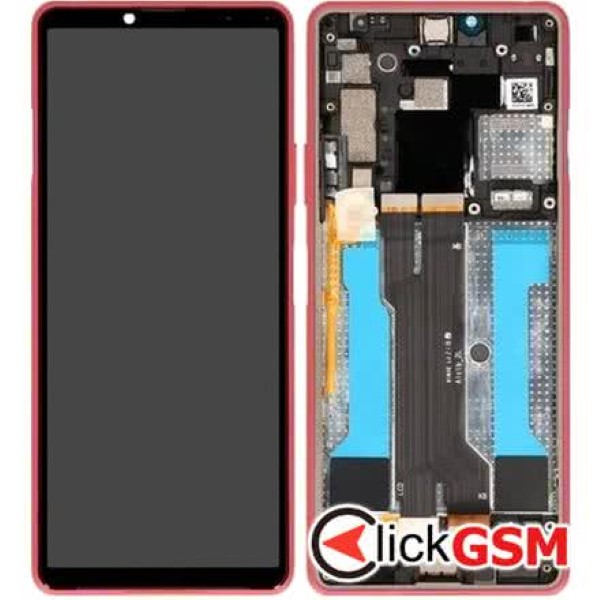 Piesa Piesa Display Original Cu Touchscreen Si Rama Roz Sony Xperia 10 Iii 1hwj