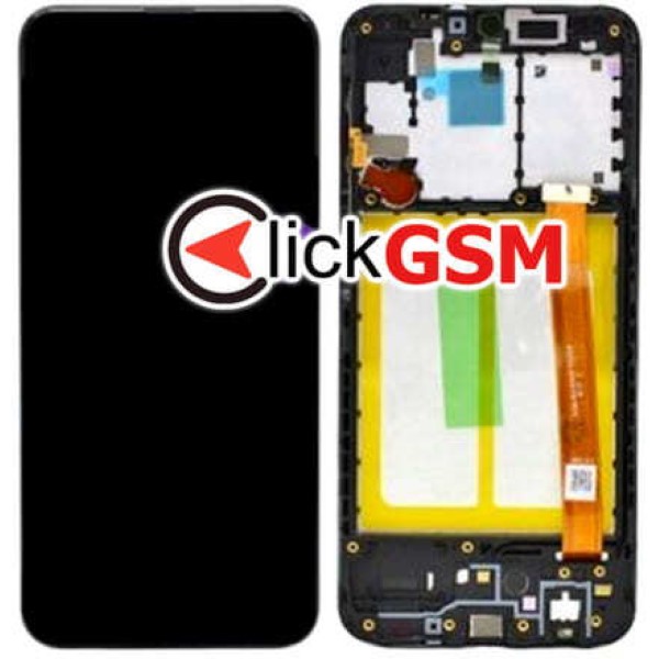 Piesa Piesa Display Original Cu Touchscreen Si Rama Samsung Galaxy A20e Q0v