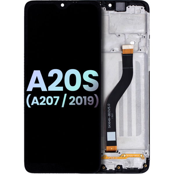 LCD Assembly With Frame For Samsung Galaxy A20s (A207 / 2019) (Service Pack) (All Colors)