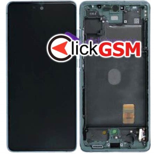 Piesa Piesa Display Original Cu Touchscreen Si Rama Verde Deschis Samsung Galaxy S20 Fe Pwu