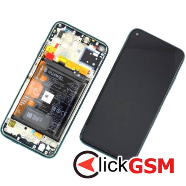 Piesa Display Original Cu Touchscreen Si Rama Verde Huawei P20 Lite 2019 4m2r