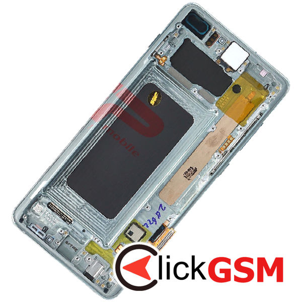 Piesa Display Original Cu Touchscreen Si Rama Verde Samsung Galaxy S10.plus 4lak