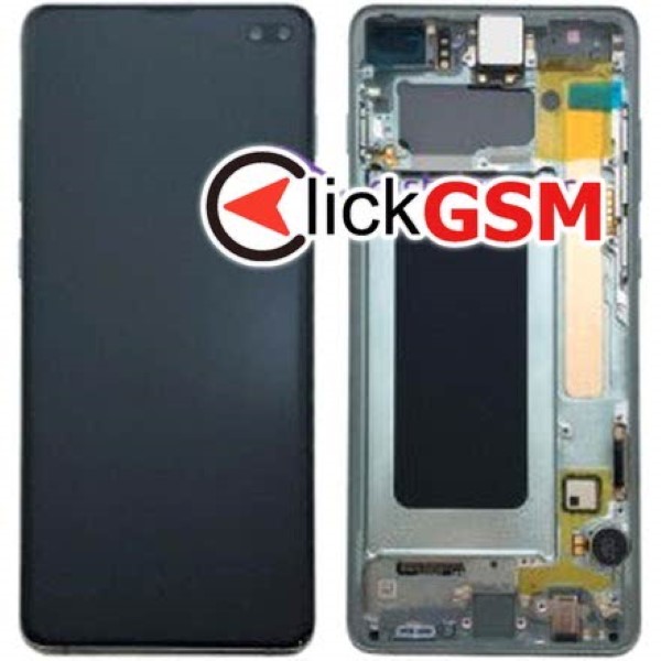 Piesa Piesa Display Original Cu Touchscreen Si Rama Verde Samsung Galaxy S10.plus Q0m